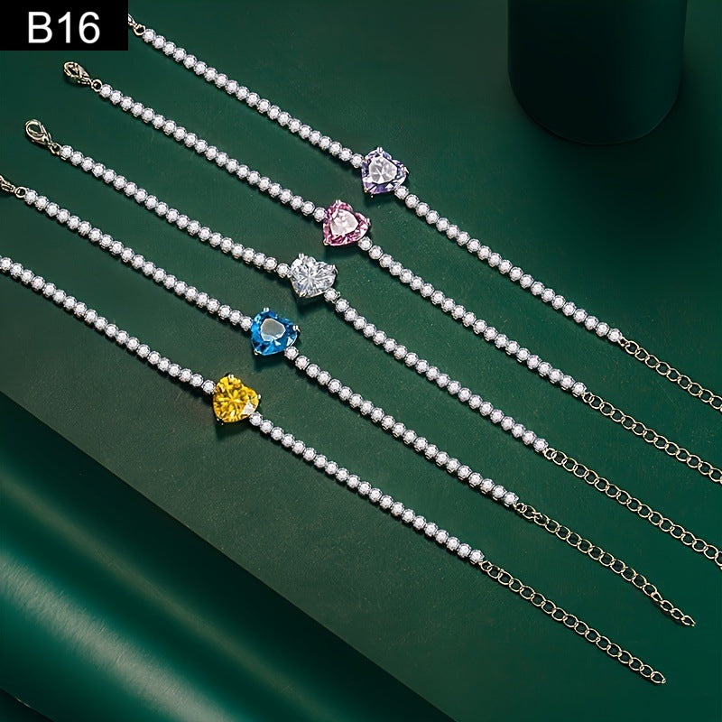 Heart Gem Bracelet - B16