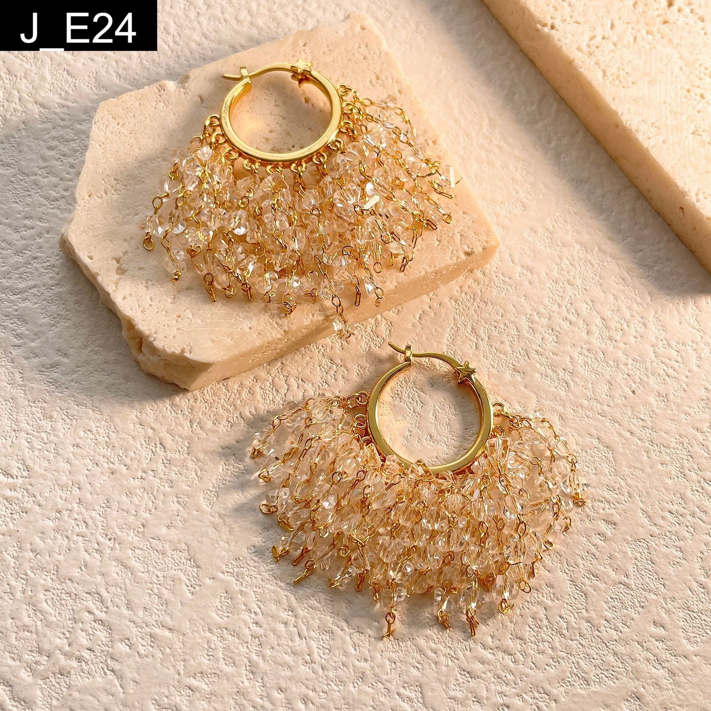 Champagne Cascade Earring - E24