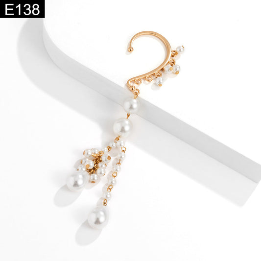 Pearl Drop Earcuff - E138