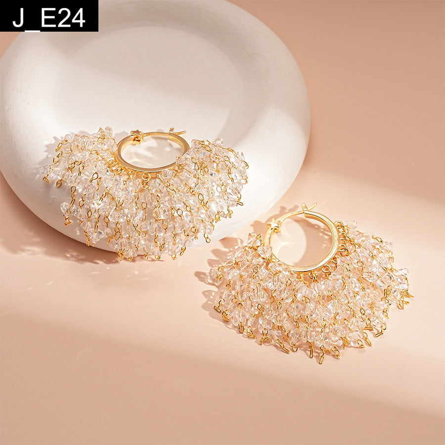 Champagne Cascade Earring - E24