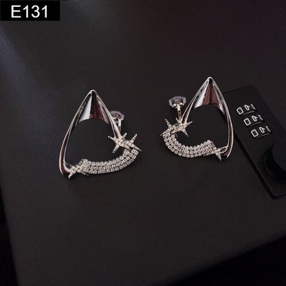 Crystal Kitty Earcuff - E131