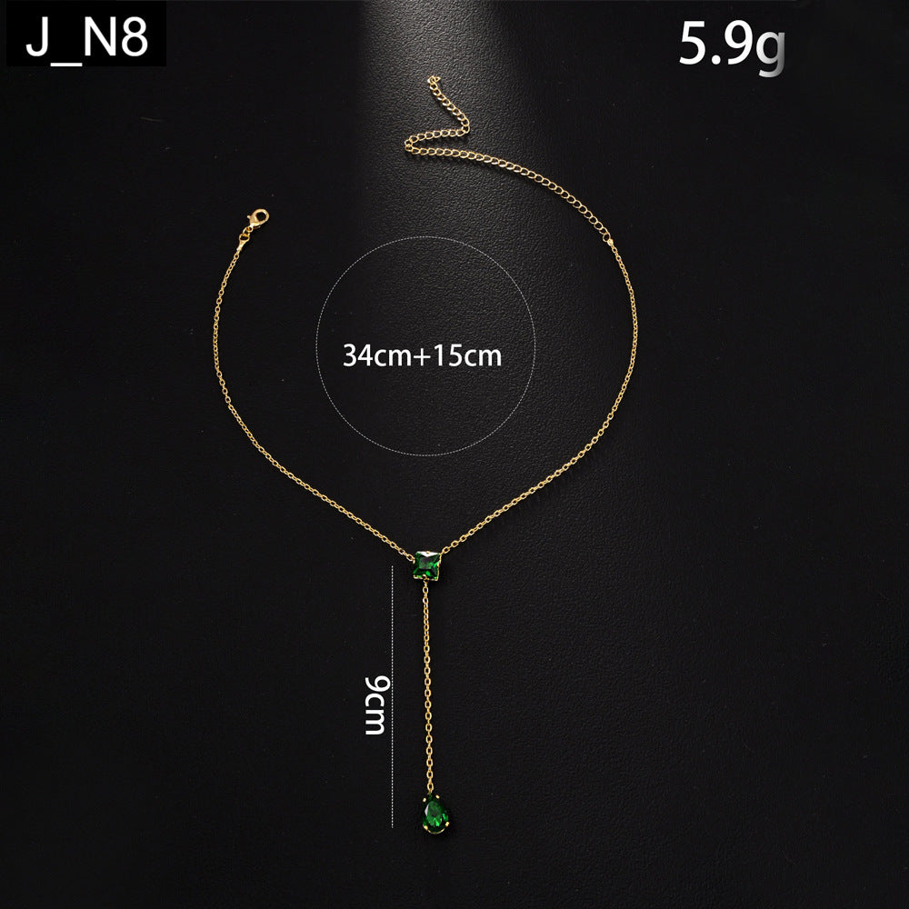 Emerald Dewdrop Necklace