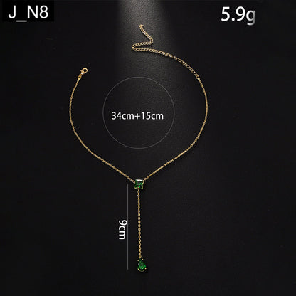 Emerald Dewdrop Necklace