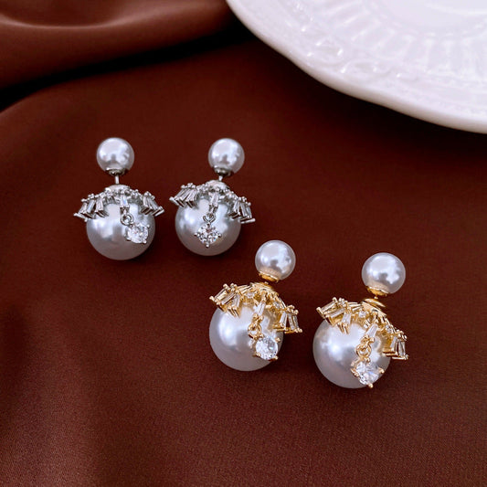 Pearl Crown Earring