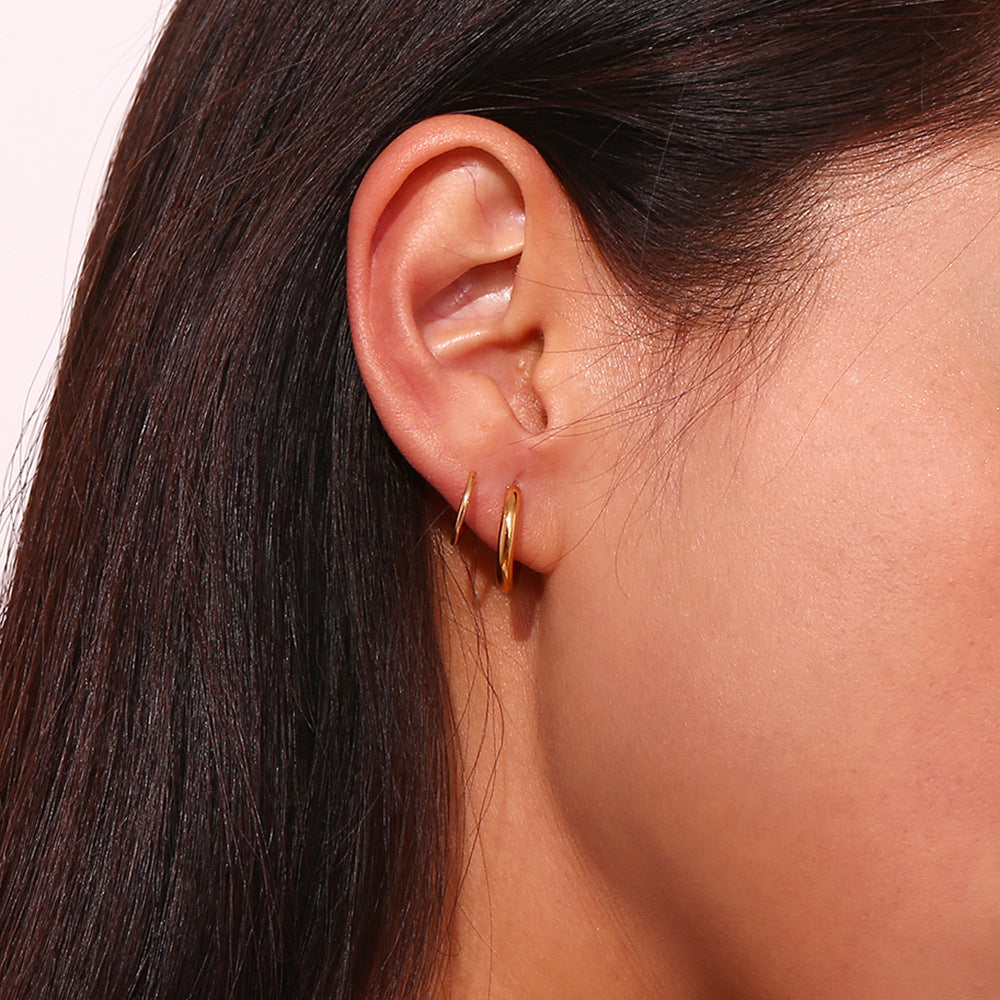 Luminara Plain Hoop Earring