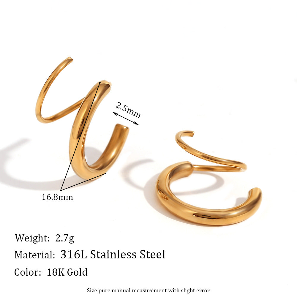 Luminara Plain Hoop Earring