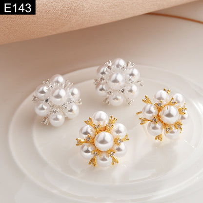 Pearl Cluster Earring - E143