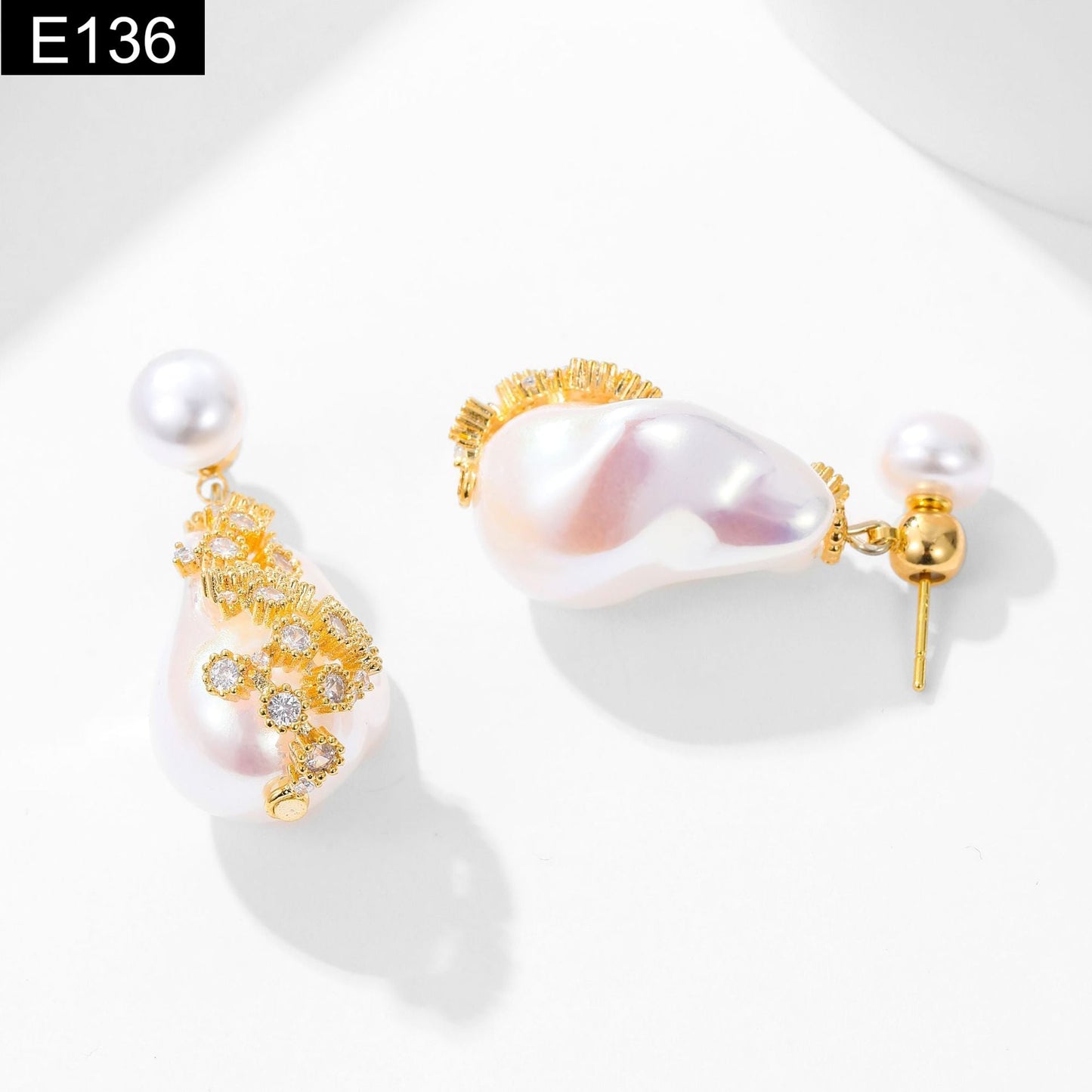 Baroque Crystal Earring - E136