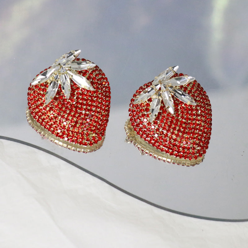 Strawberry Sparkle Earring