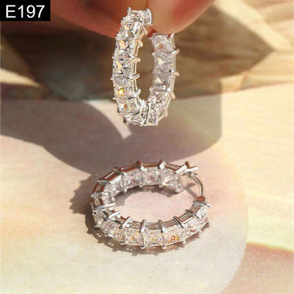 Crystal Mini Hoops - E197