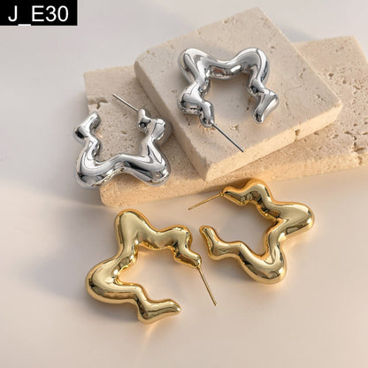 Kinetic Wave Earring - E30