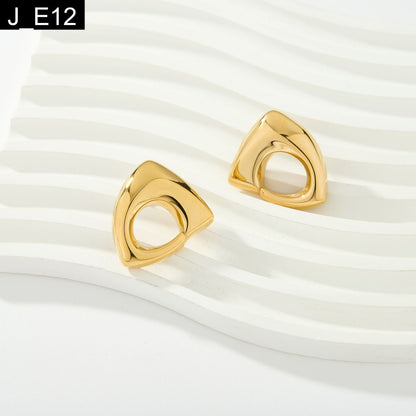 Sculptural Abstract Studs - E12