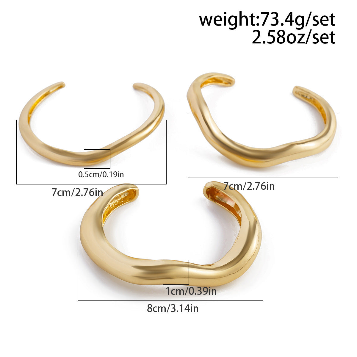 Liquid Trio Bracelets