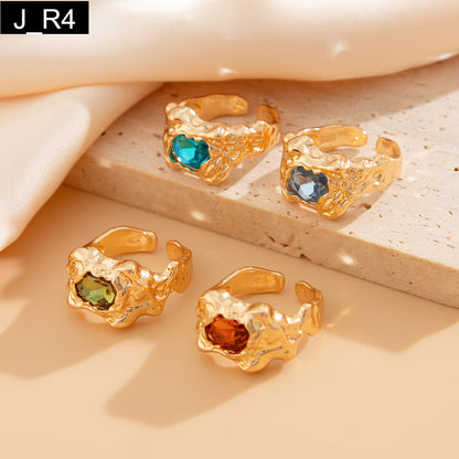 Geode Rings Set of 4 - R4
