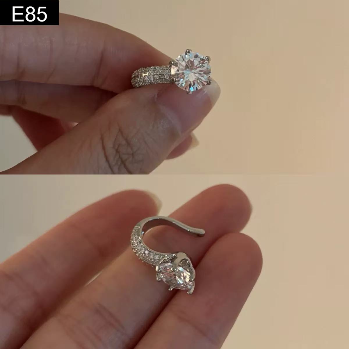 One Side Crystal Earcuff - E85