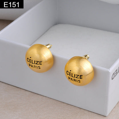 Matte Round Earring - E151