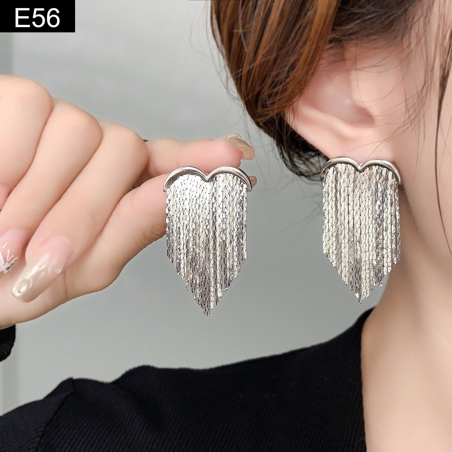 Chains of Heart Earring