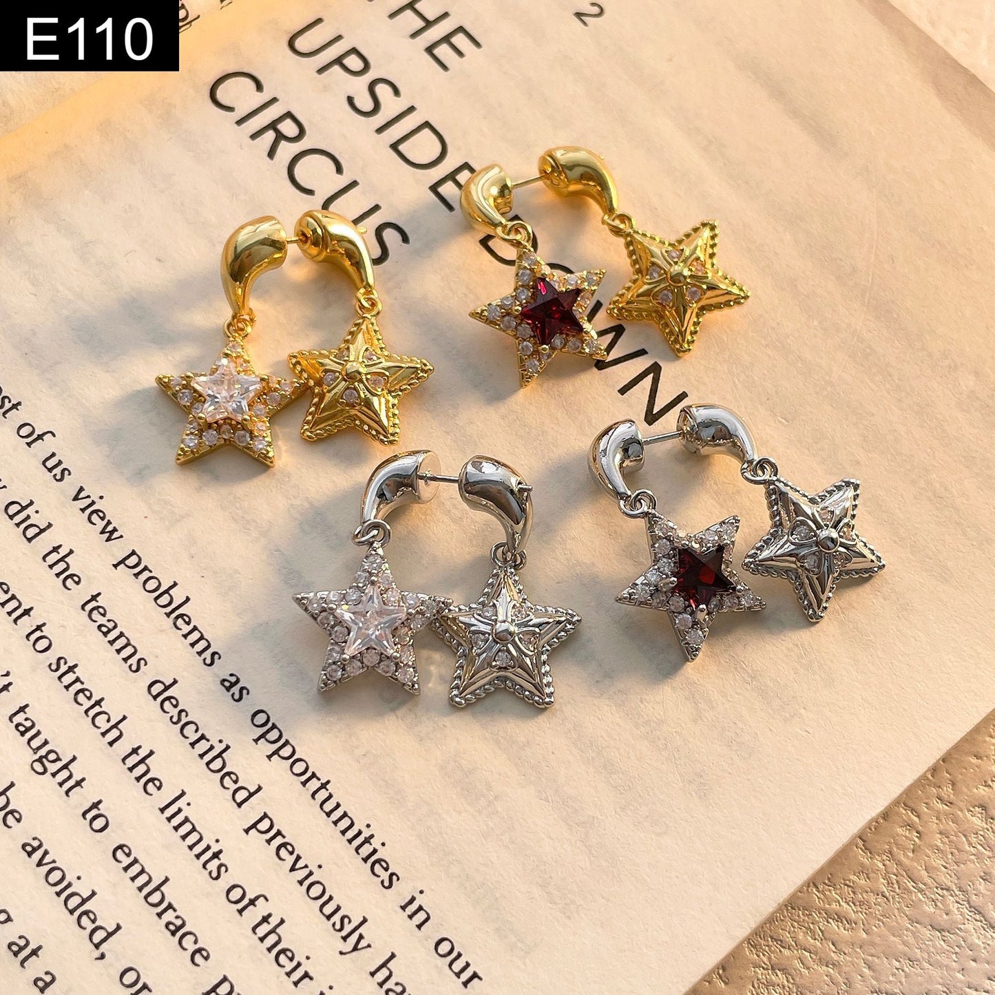 Star Dangle Earring - E110
