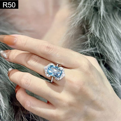 Glacial Azure Ring - R50