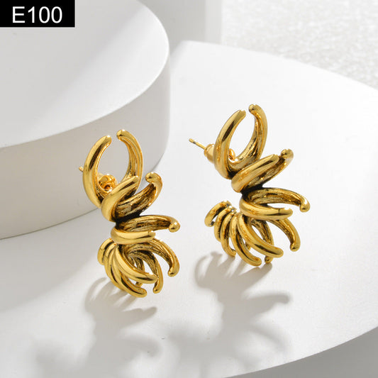 Antique Gold Earring - E100