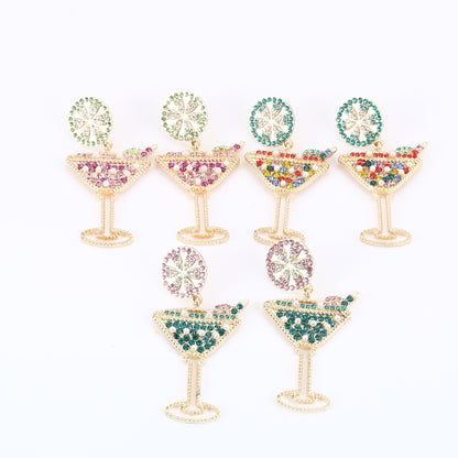 Martini Sparkle Earring