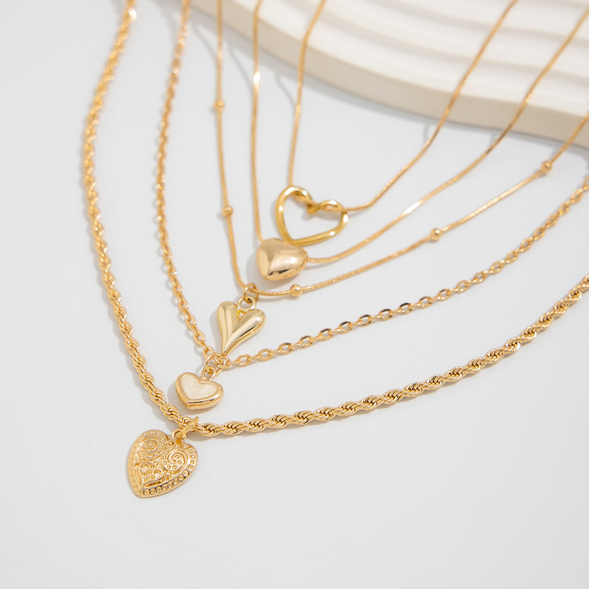 Heartstrings Stack Necklace