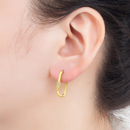 Carabiner Chic Hoops