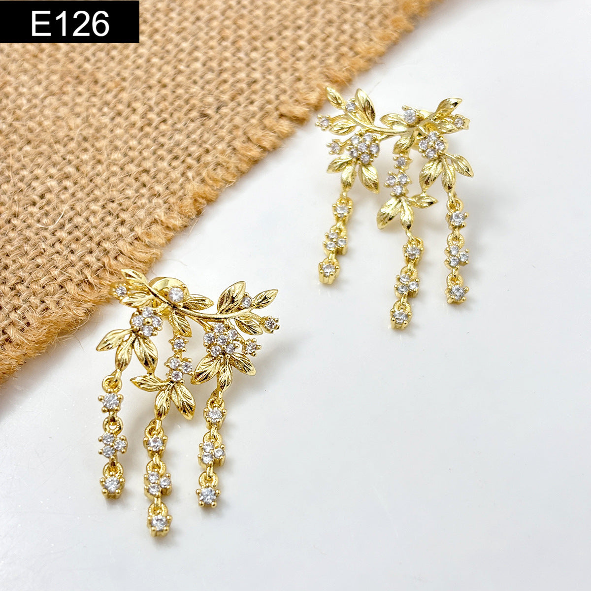 Floral Motif Earring - E126
