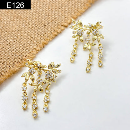 Floral Motif Earring - E126