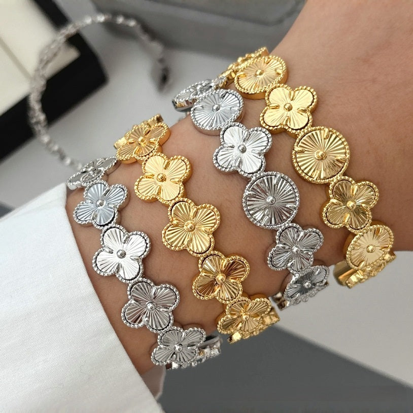 Clover and Sunburst Bracelet