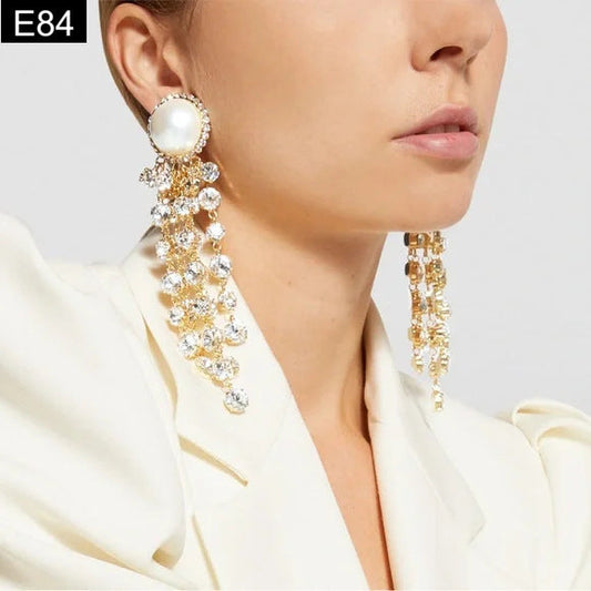 Solar Burst Tassel Earring
