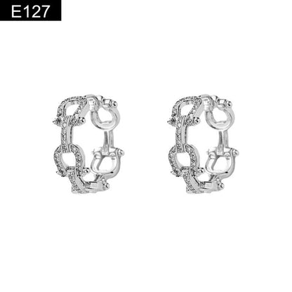 Link Hoop Earring - E127