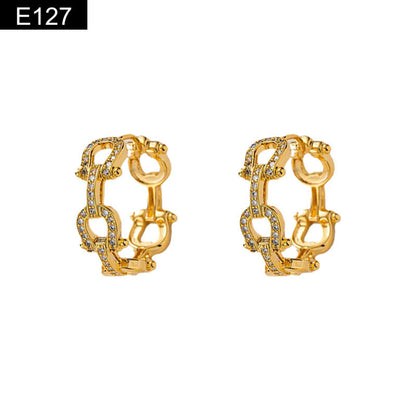 Link Hoop Earring - E127