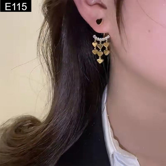 Heart Charm Earring - E115