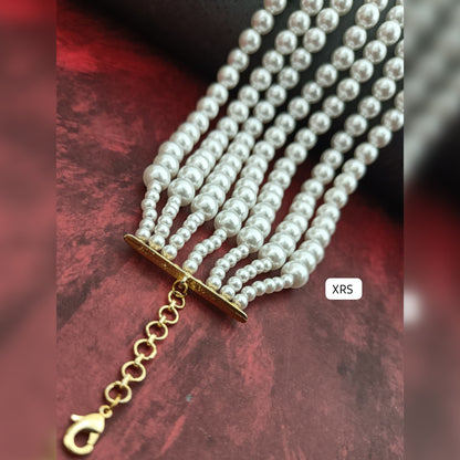 7 Line Pearl Choker