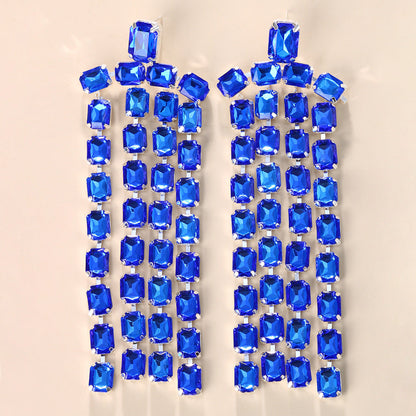 Regal Cut Cascade Earring