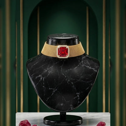Regalia Imperial Centerpiece Mesh Choker