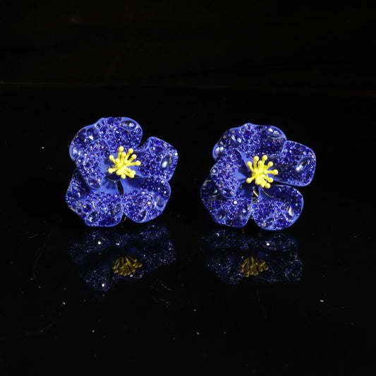 Sapphire Petal Earring