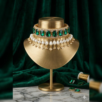 Sovereign Palace Pearl Drop Bridal Choker