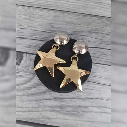 Star Gold Earring