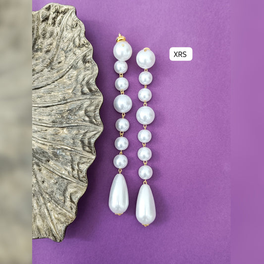 Statement Japanese Pearl Dangler