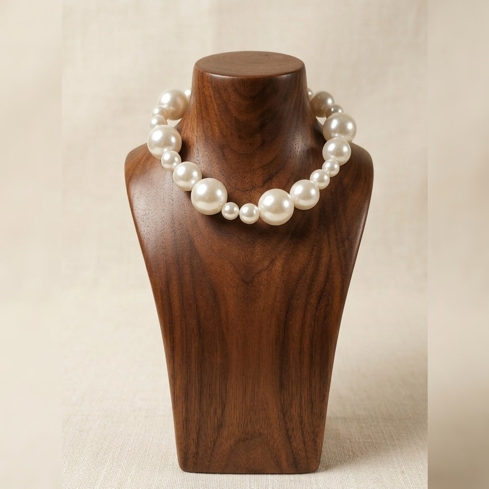 Vintage Pearl Royalty Statement Choker