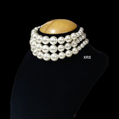 3 Line Graduated Pearl Choker