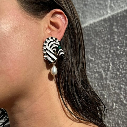 Zebra Earring