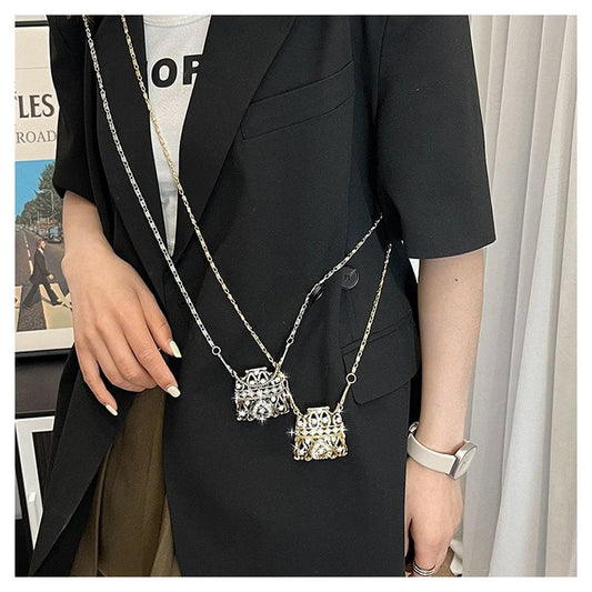 Lattice Metal Sling Bag