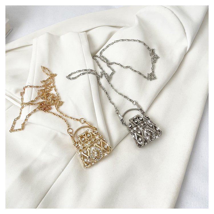 Lattice Metal Sling Bag