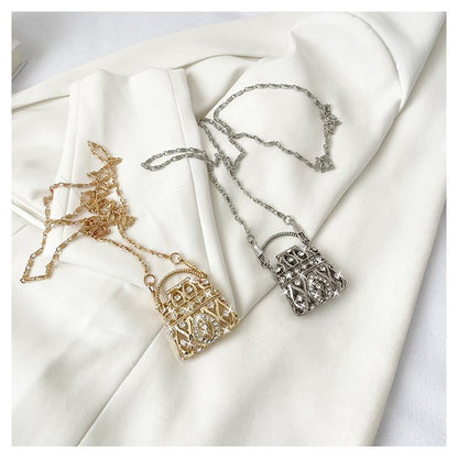 Lattice Metal Sling Bag