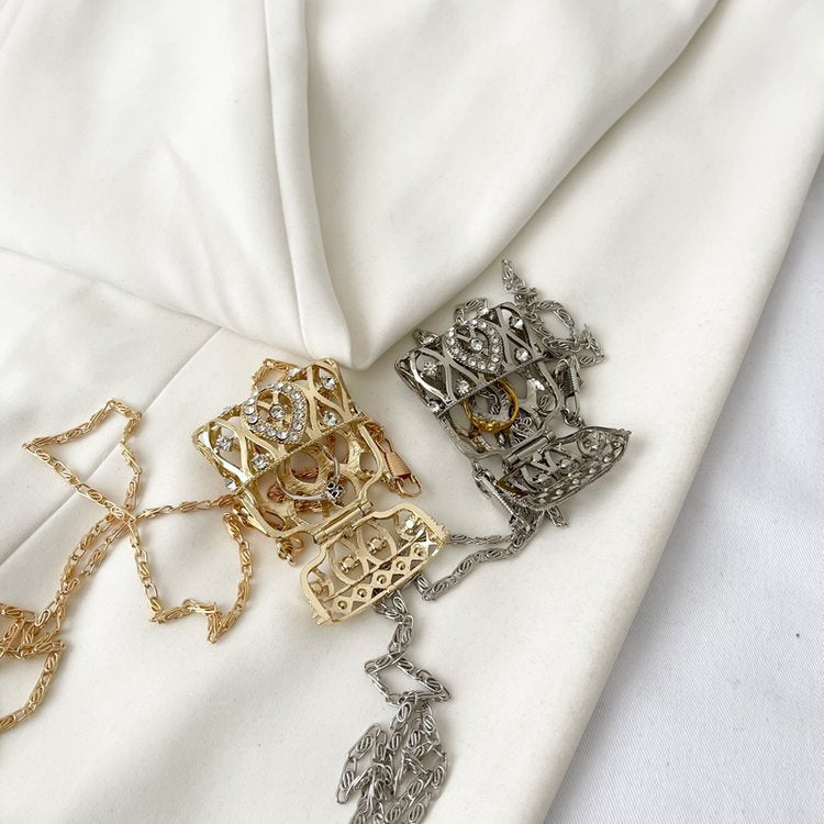 Lattice Metal Sling Bag