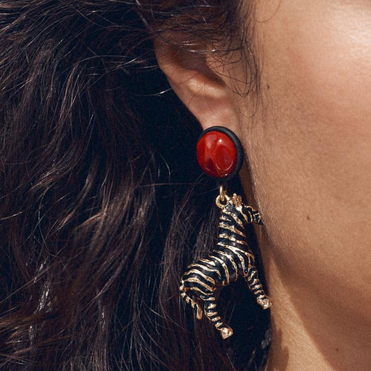 Zebra Stripe Earring