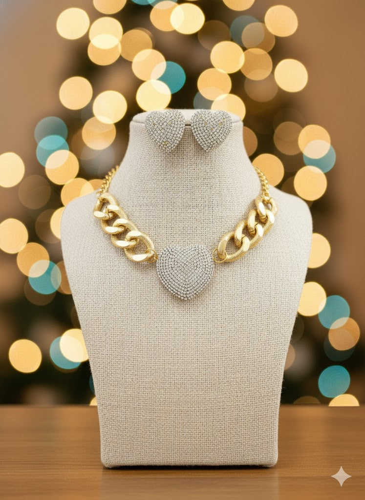 Zirconia Heart Combo